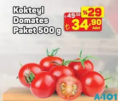 KOKTEYL DOMATES PAKET 500 G fiyat ve kampanya bilgisi